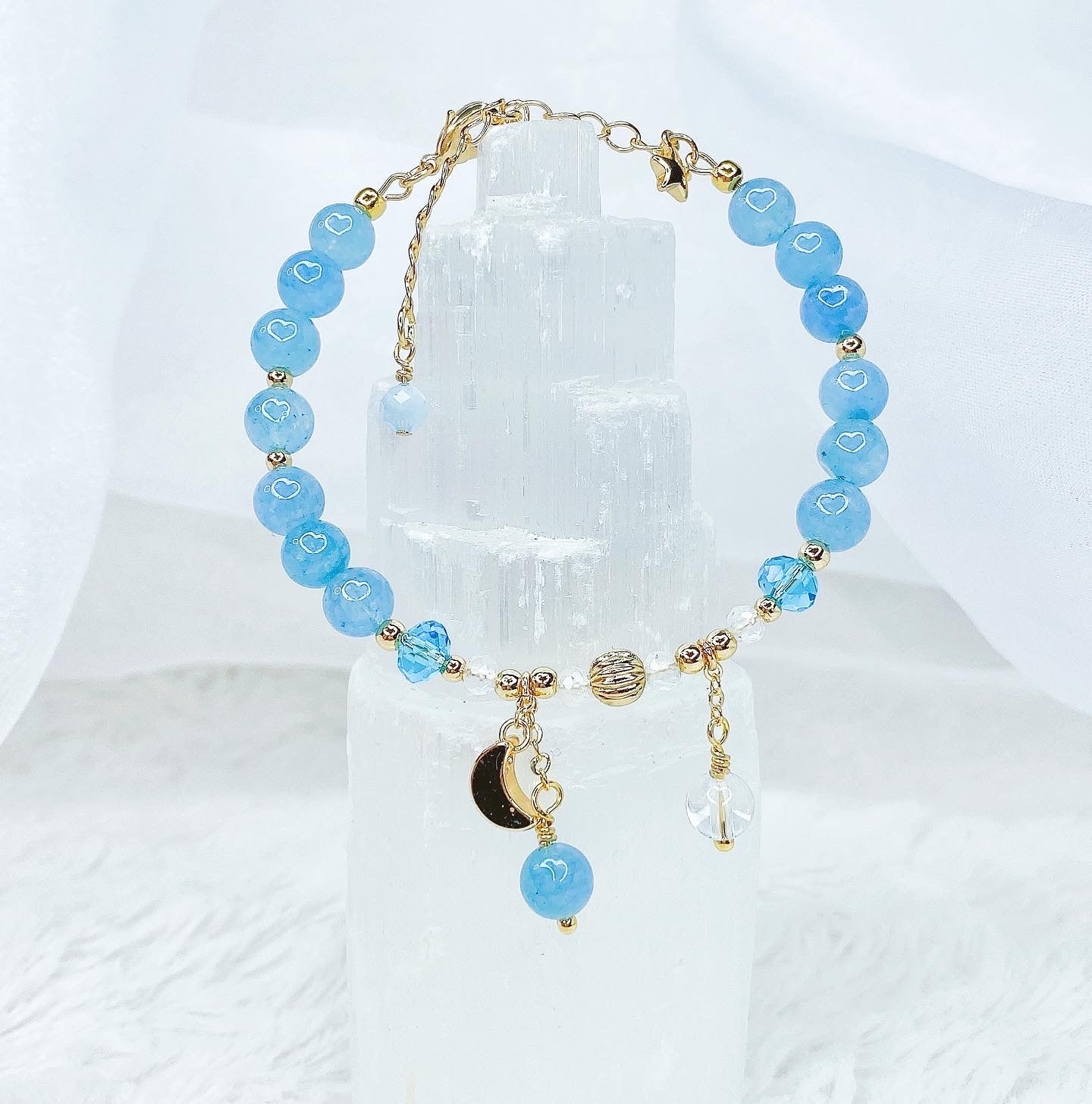 Sea Blue Aquamarine - Bangle