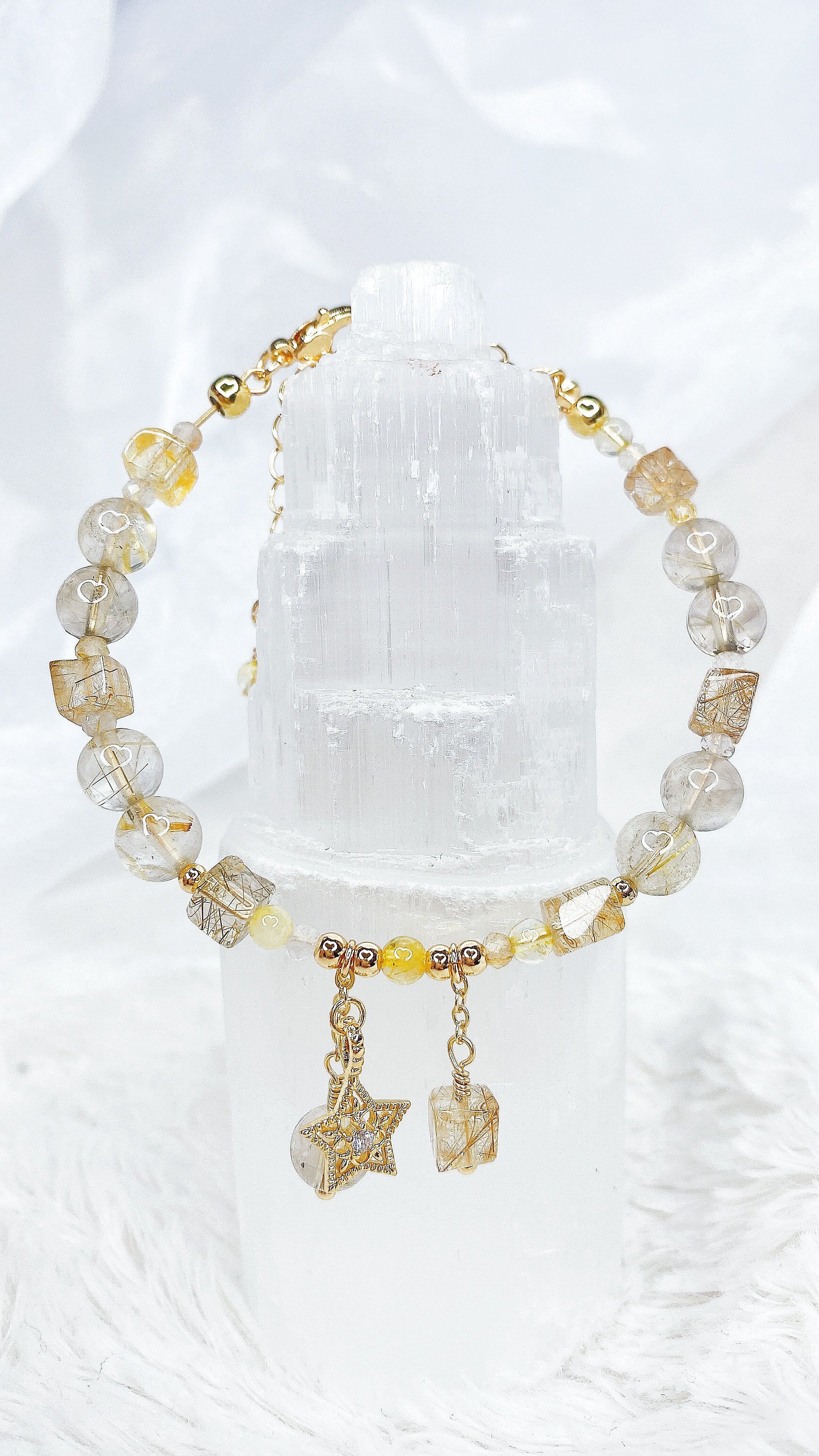 Gold Rutilated Quartz Mix