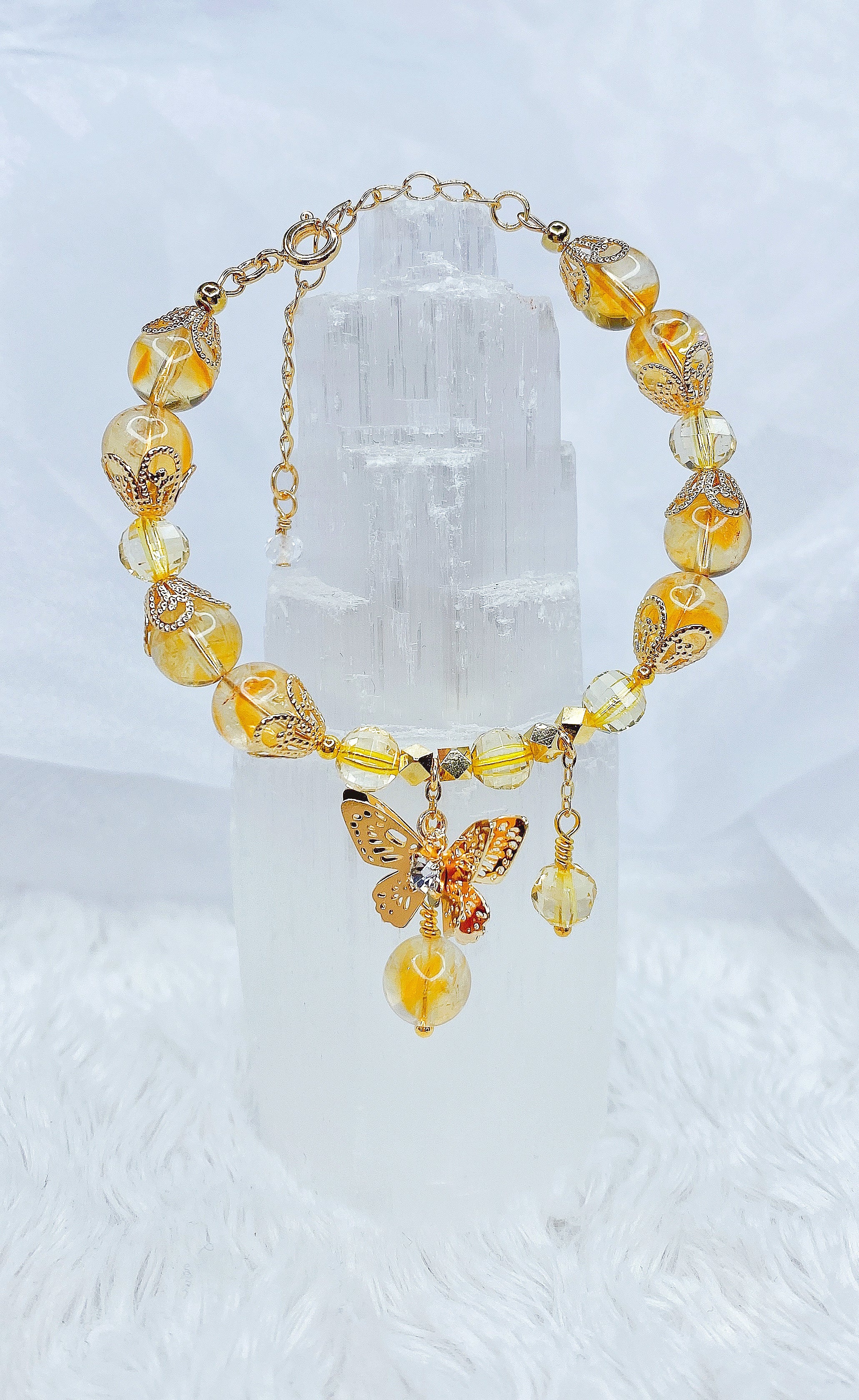 Honey Rainbow Citrine