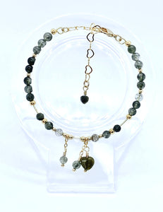 Green Tourmaline Rutilated Quartz